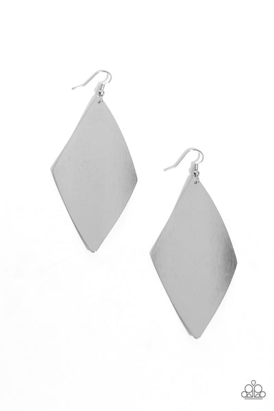 Retro Rally - Silver Earrings E784