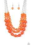 Tropical Hideaway - Orange Necklace N525