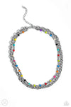 A Pop of Color - Multicolored Choker Necklace N765